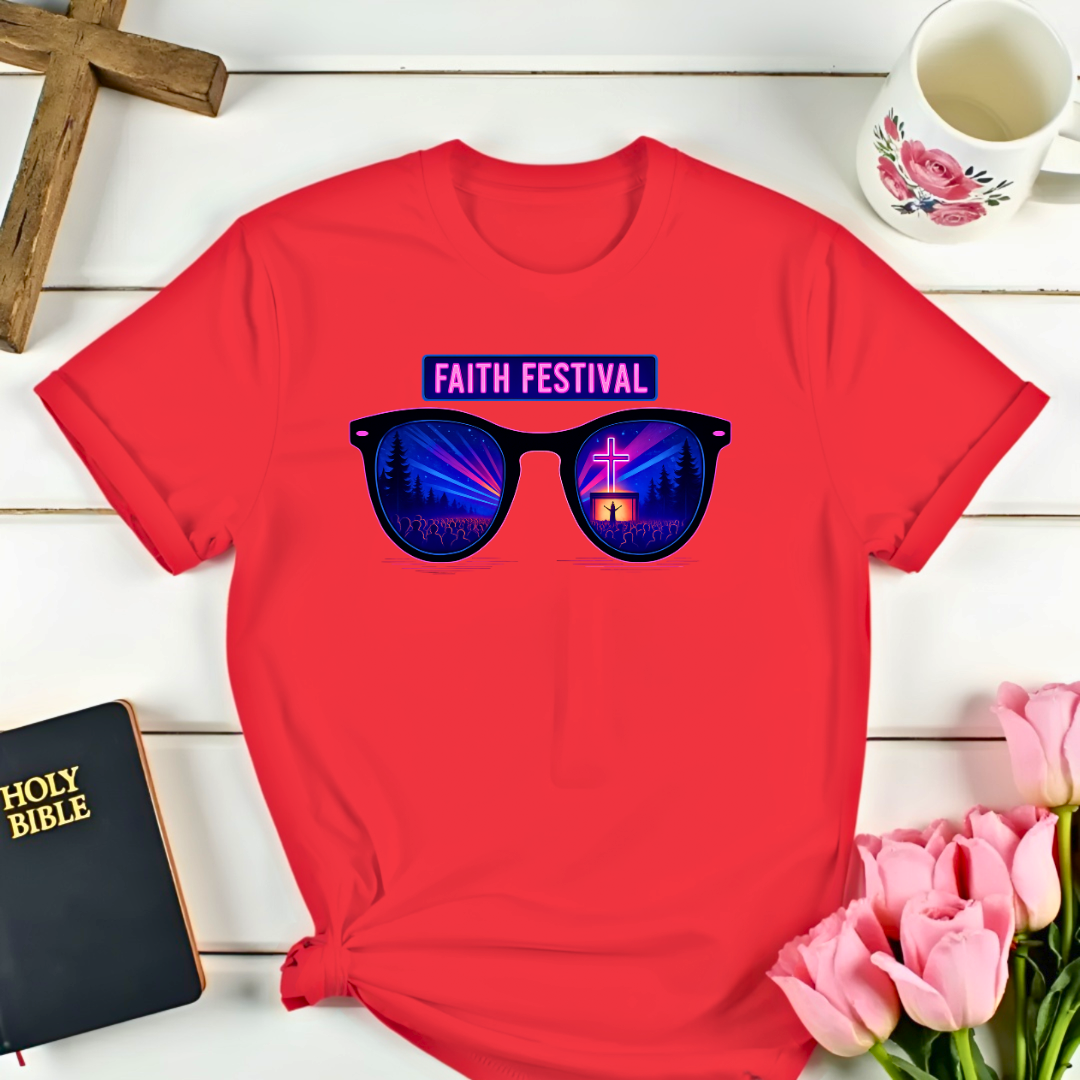 Faith Festival Glasses T-Shirt