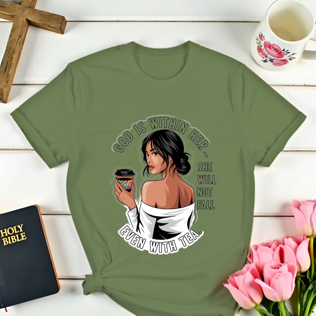 She Will Not Fall Faith-based T-Shirt