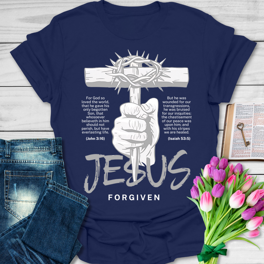 John 3:16 Forgiven Jesus T-Shirt