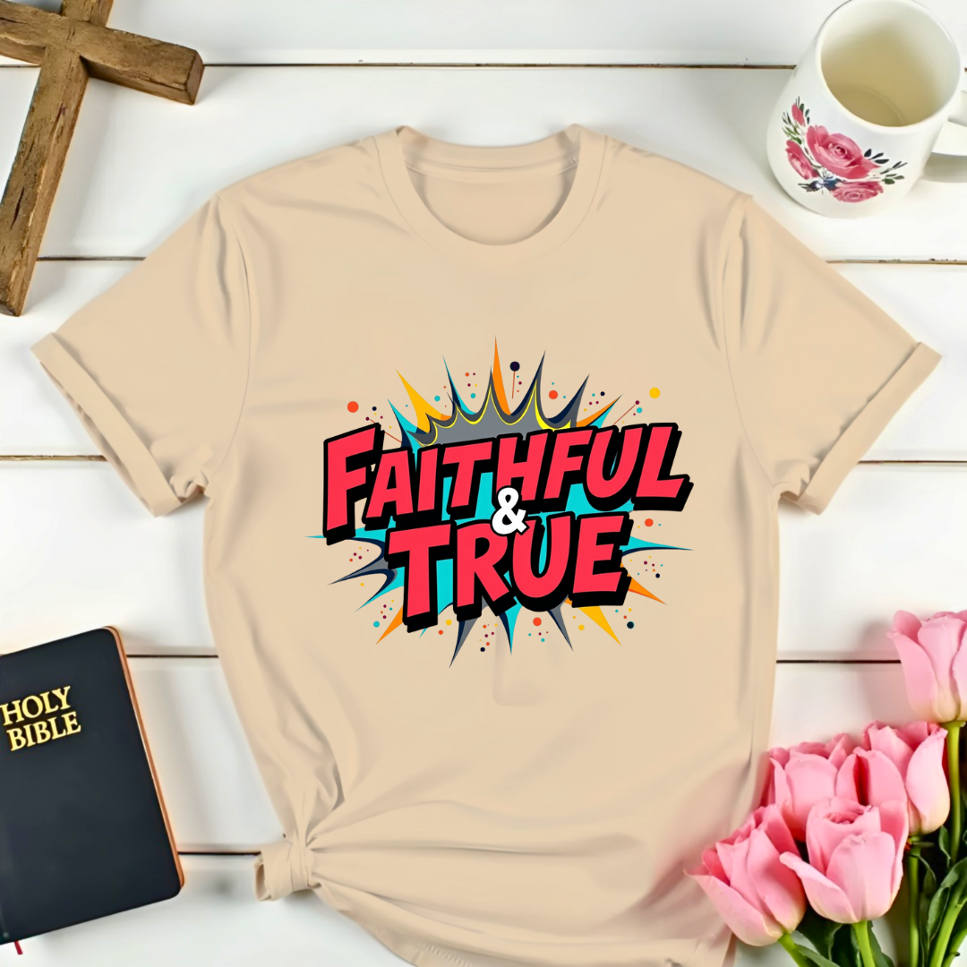 Pop Art Faithful and True T-Shirt