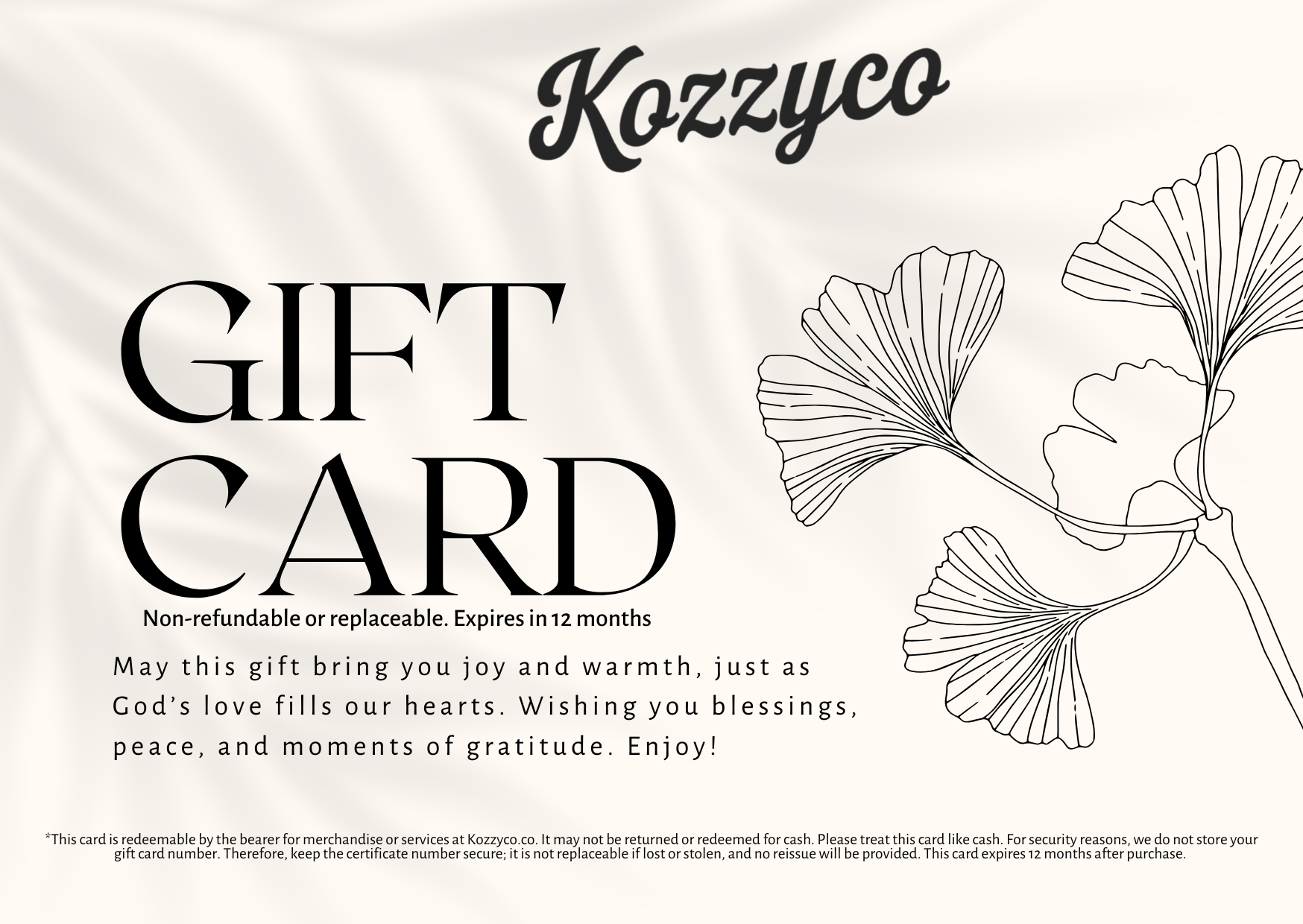 Kozzyco Digital Gift Card - Kozzyco