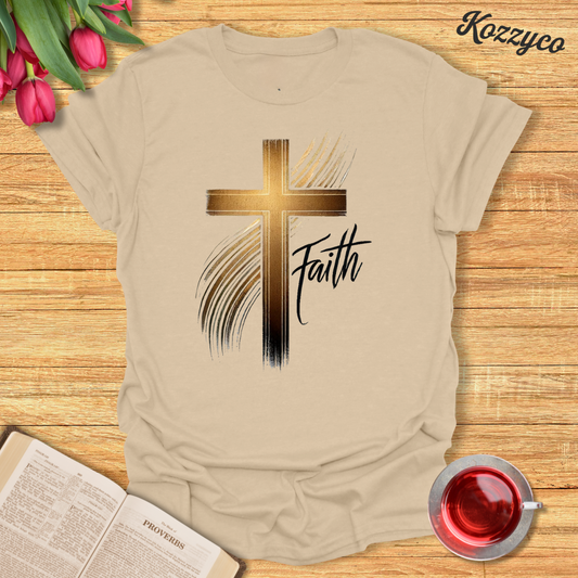 Gold Cross T-Shirt  Kozzyco