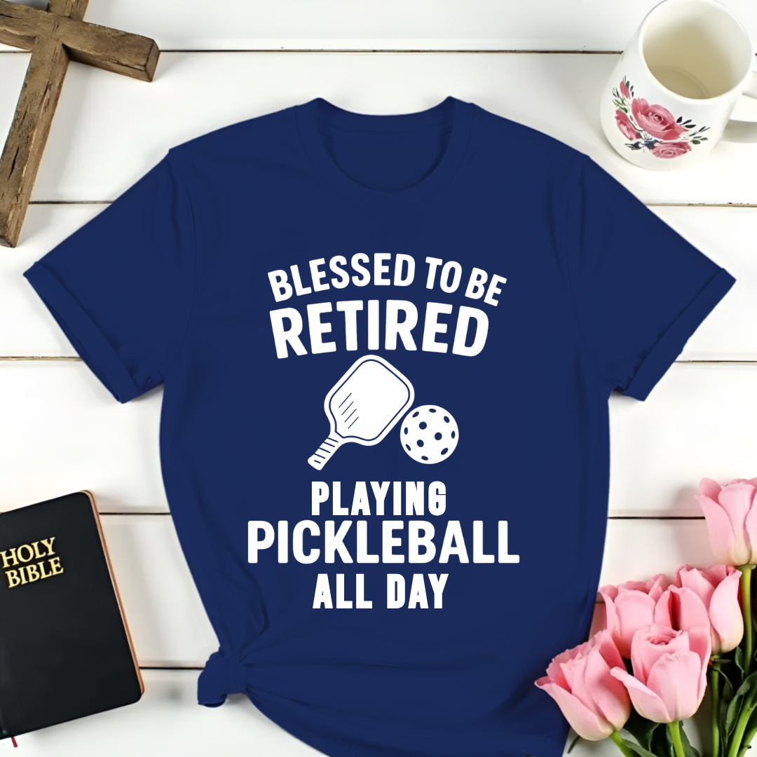 Retired Pickleball  Playing T-Shirt