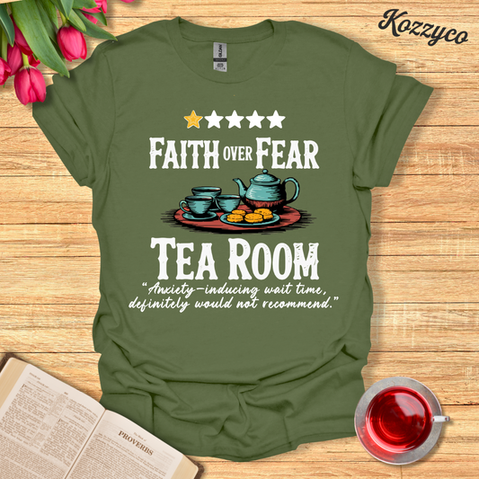 Faith Over Fear One Star Review T-Shirt  Kozzyco