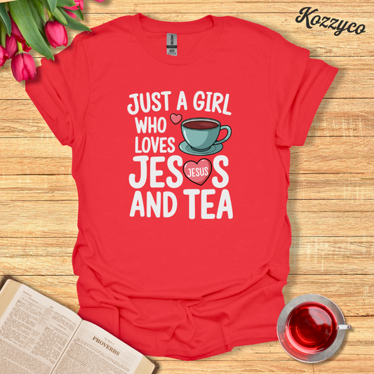 Girl Jesus And Tea T-Shirt  Kozzyco