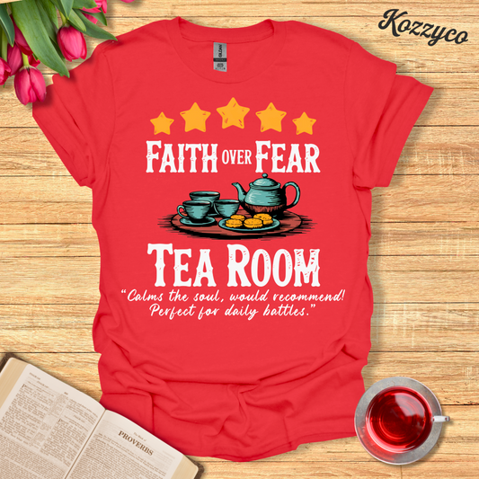 Faith Over Fear Five Stars Review T-Shirt  Kozzyco