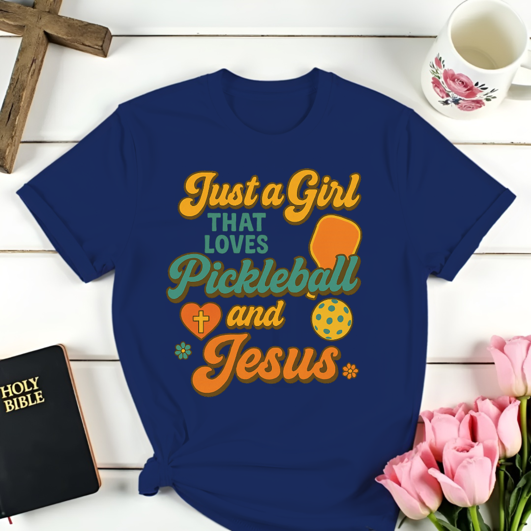 Loving Pickleball & Jesus T-Shirt