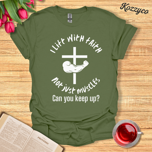 Jesus Muscles T-Shirt  Kozzyco