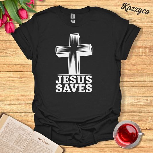 Jesus Saves  Cross T-Shirt  Kozzyco