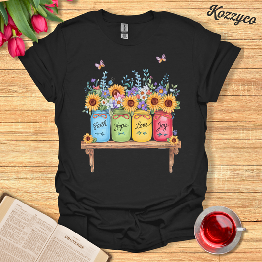 Flowers of Faith T-Shirt  Kozzyco