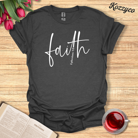 Faith Script T-Shirt  Kozzyco