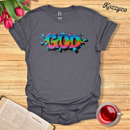 God Graffiti Faith-Based T-Shirt  Kozzyco