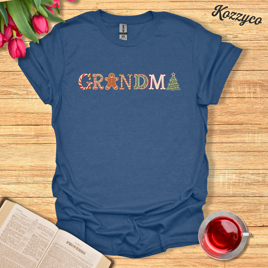 Gingerbread Grandma Christmas T-Shirt  Kozzyco