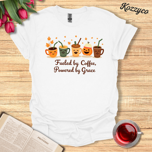 Fueled by Coffee, Powered by Grace T-Shirt  Kozzyco