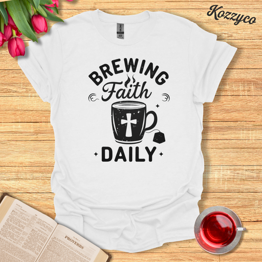 Faithful Brewing Christian T-Shirt  Kozzyco