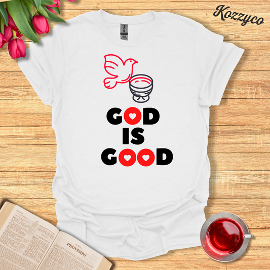 God Is Good T-Shirt- Hearts  Kozzyco