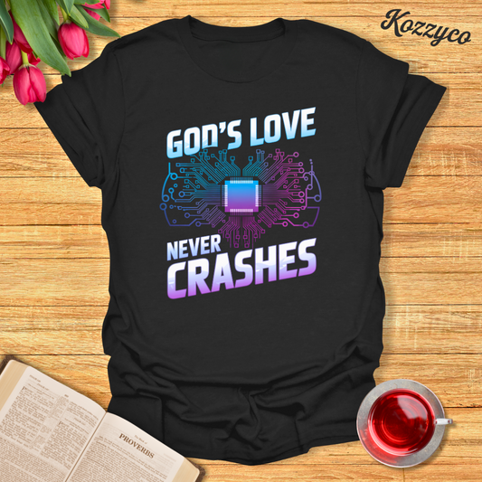 Never Crashes T-Shirt  Kozzyco