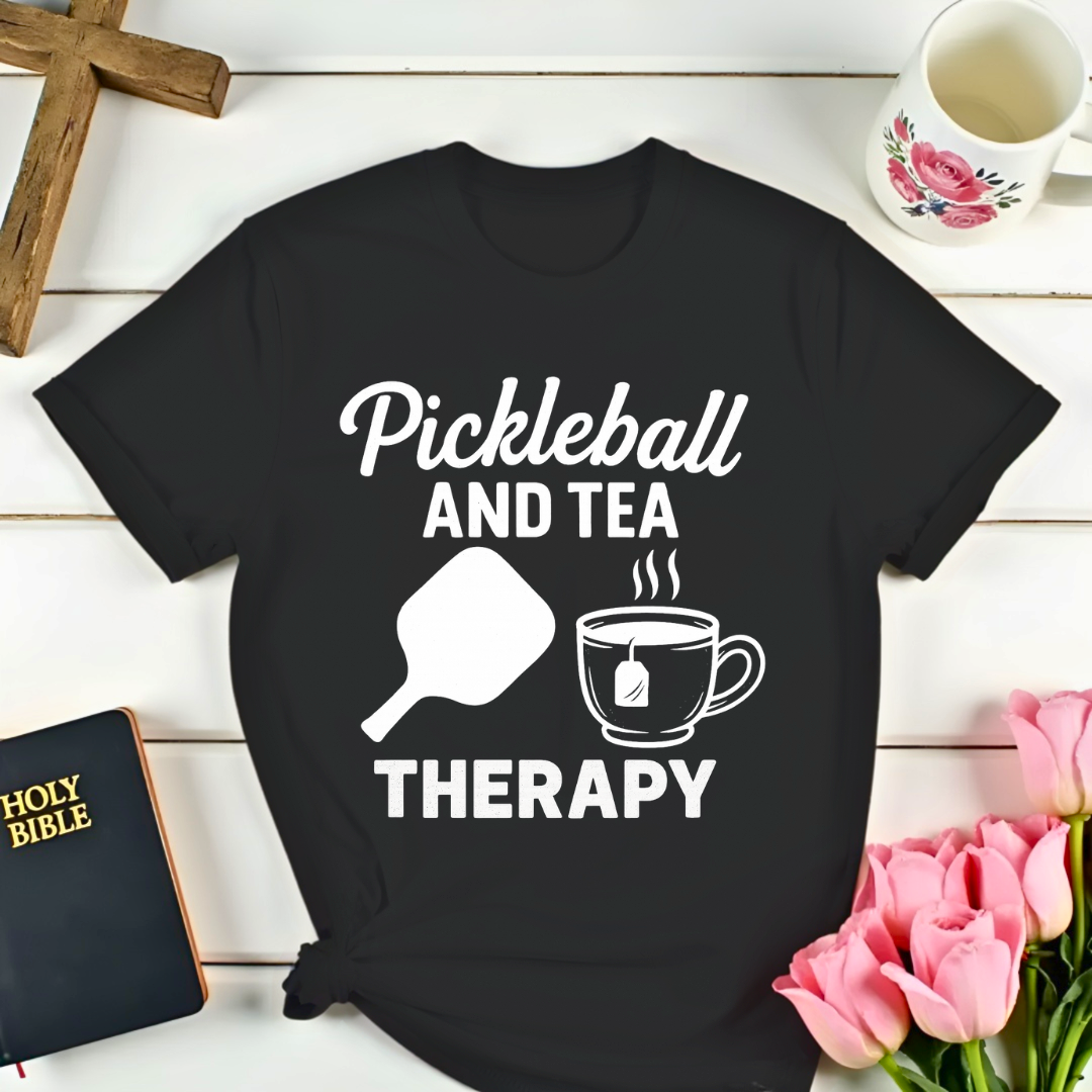 Pickleball  and Tea Therapy T-Shirt