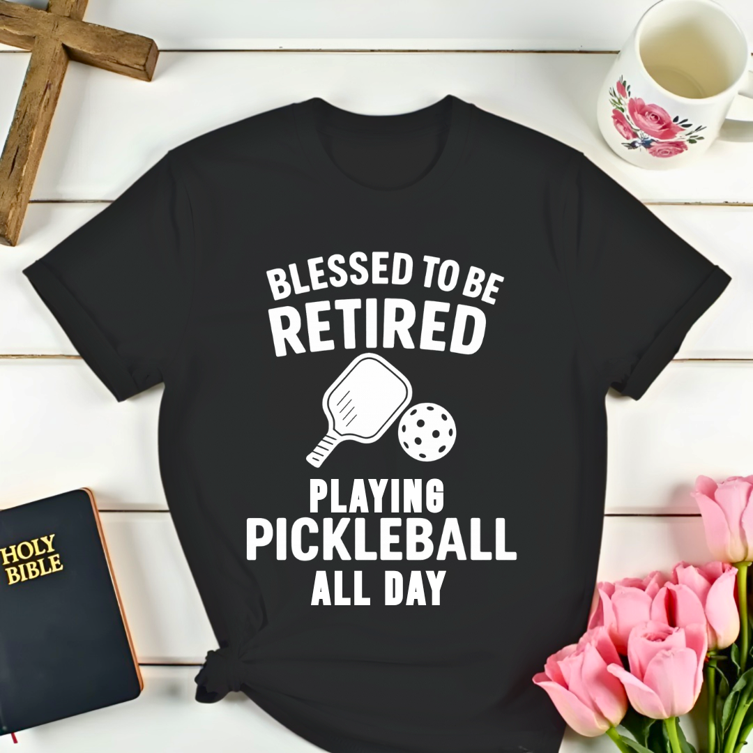 Retired Pickleball  Playing T-Shirt