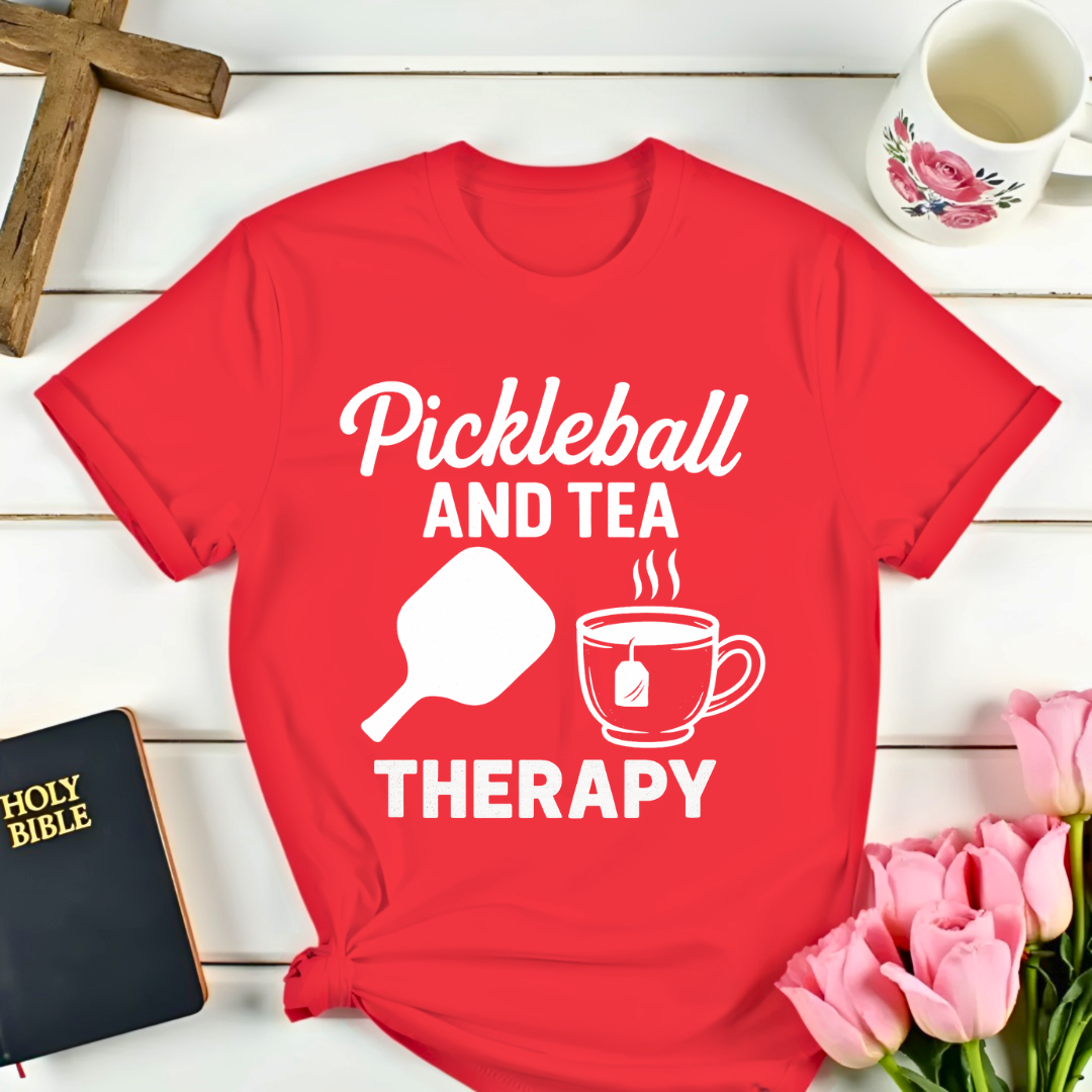 Pickleball  and Tea Therapy T-Shirt