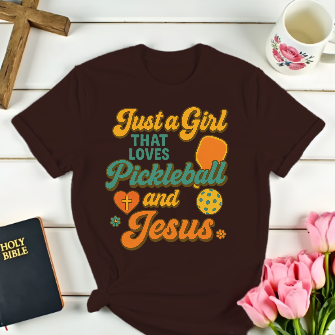 Loving Pickleball & Jesus T-Shirt