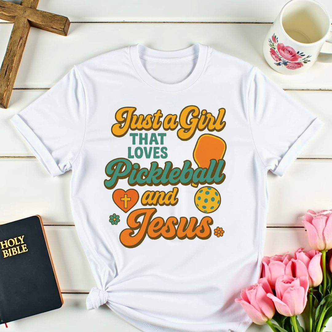 Loving Pickleball & Jesus T-Shirt