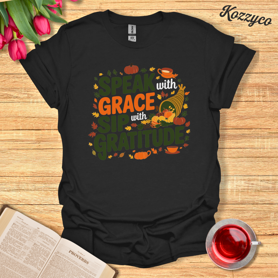 Gratitude Christian T-Shirt  Kozzyco