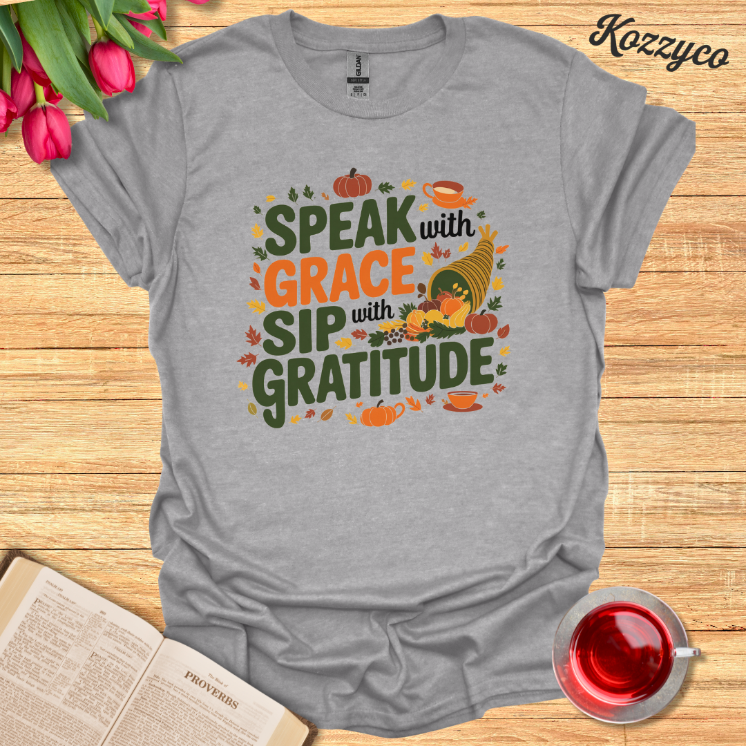 Gratitude Christian T-Shirt  Kozzyco