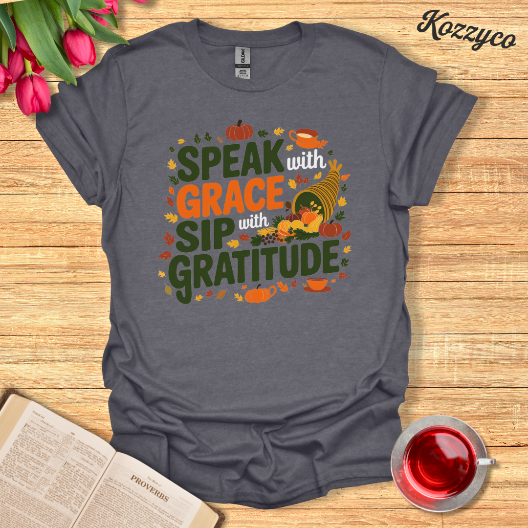 Gratitude Christian T-Shirt  Kozzyco