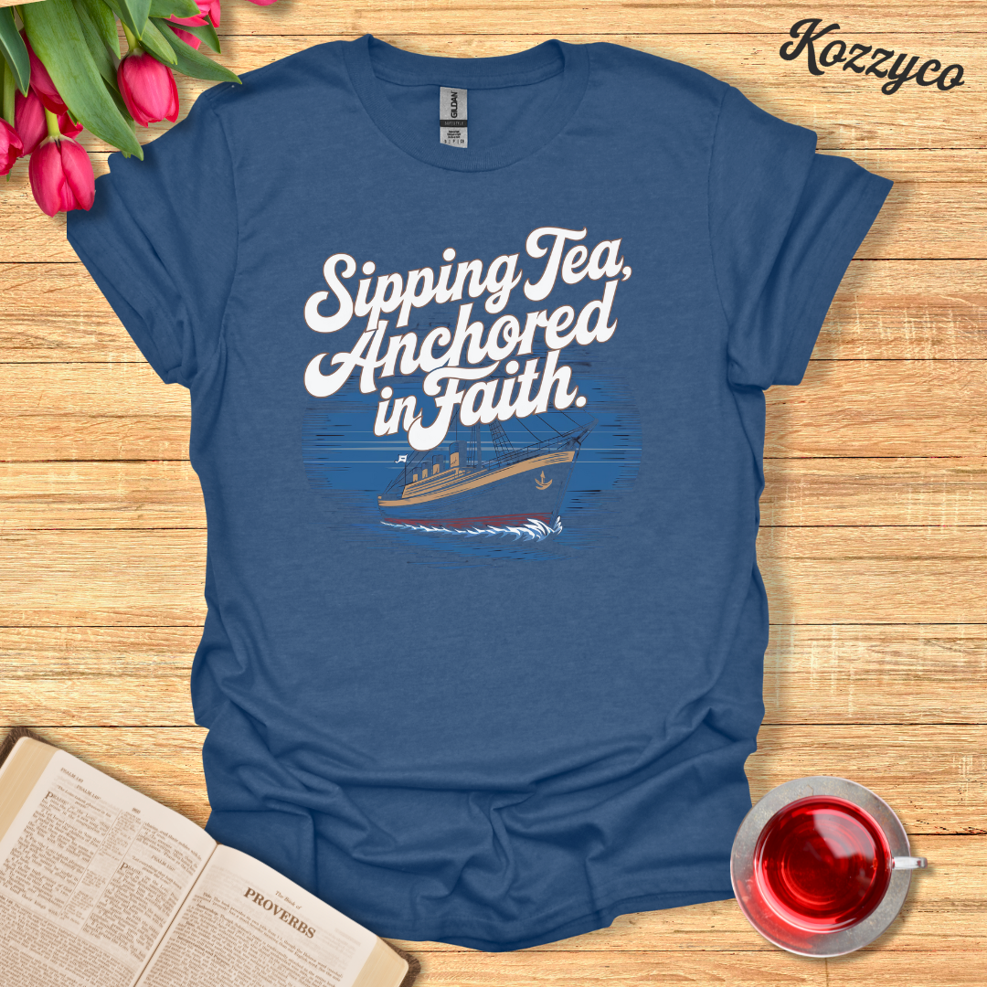 Ship Anchored T-Shirt  Kozzyco