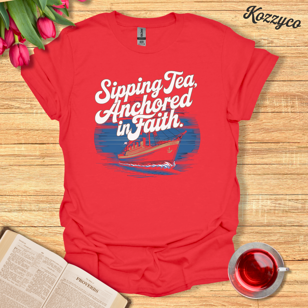 Ship Anchored T-Shirt  Kozzyco