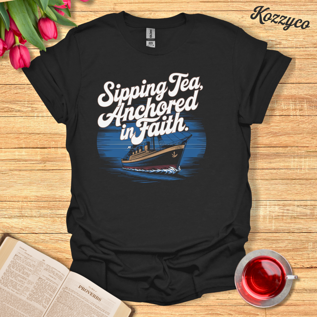 Ship Anchored T-Shirt  Kozzyco