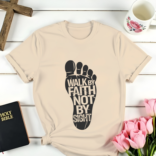 Walk By Faith Foot T-Shirt