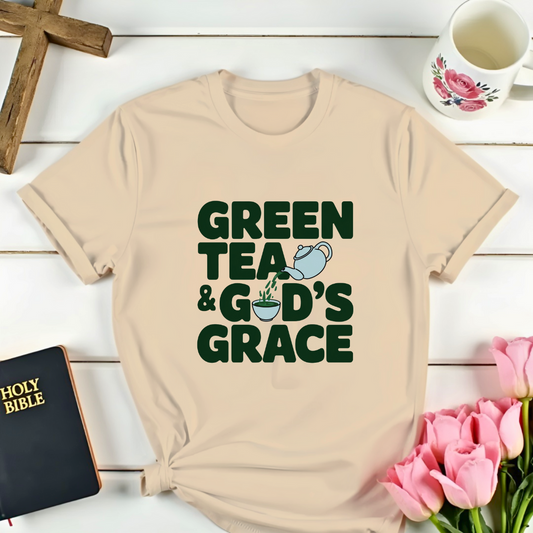 Ephesians 2:8: Green Tea & God's Grace T-Shirt