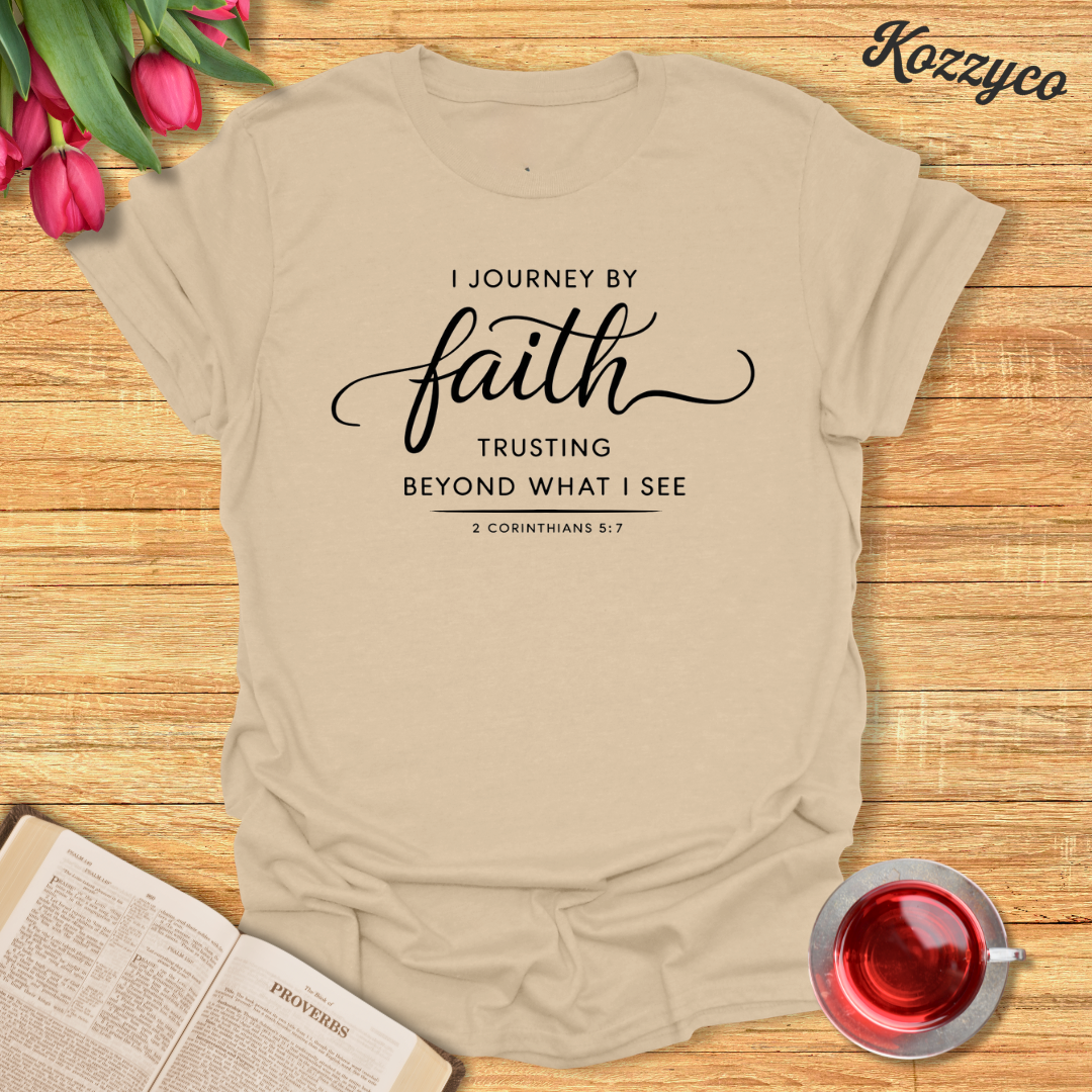 2 Corinthians 5:7 Faith T-shirt