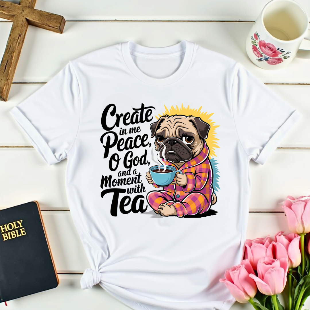 Peaceful Dog Tea T-Shirt