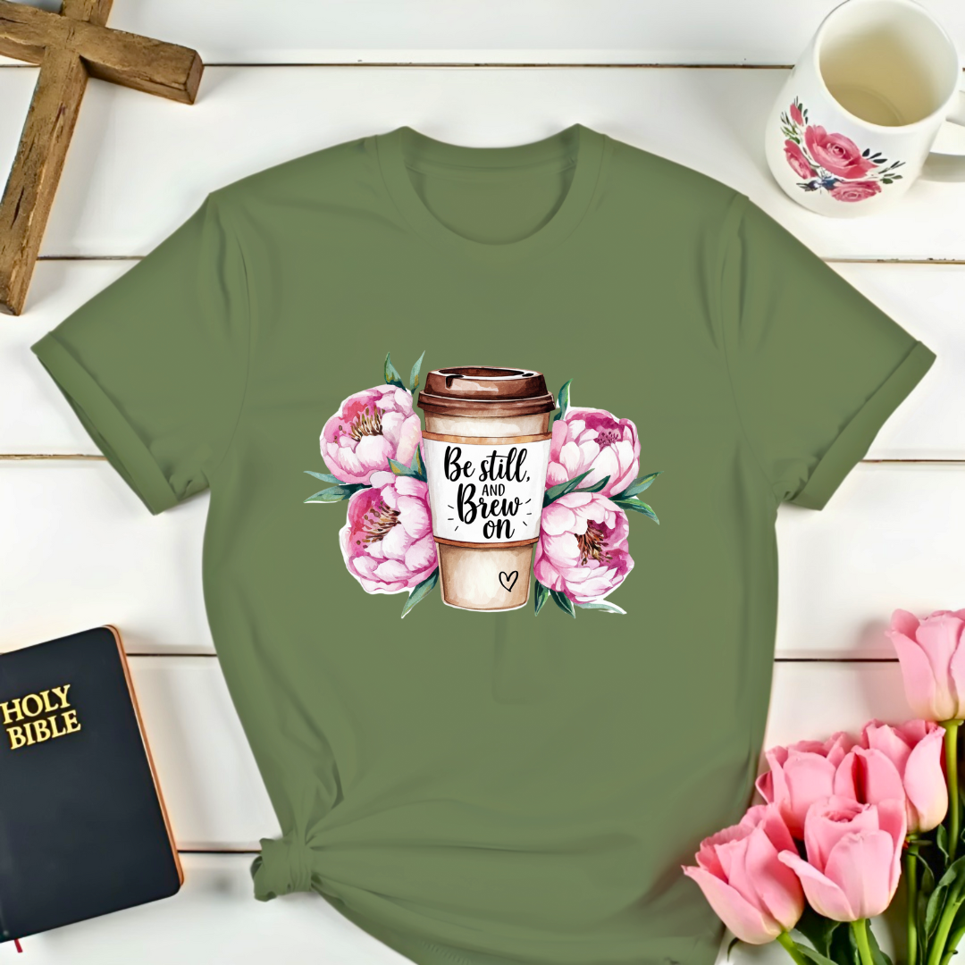 Be Still, And Brew On T-Shirt