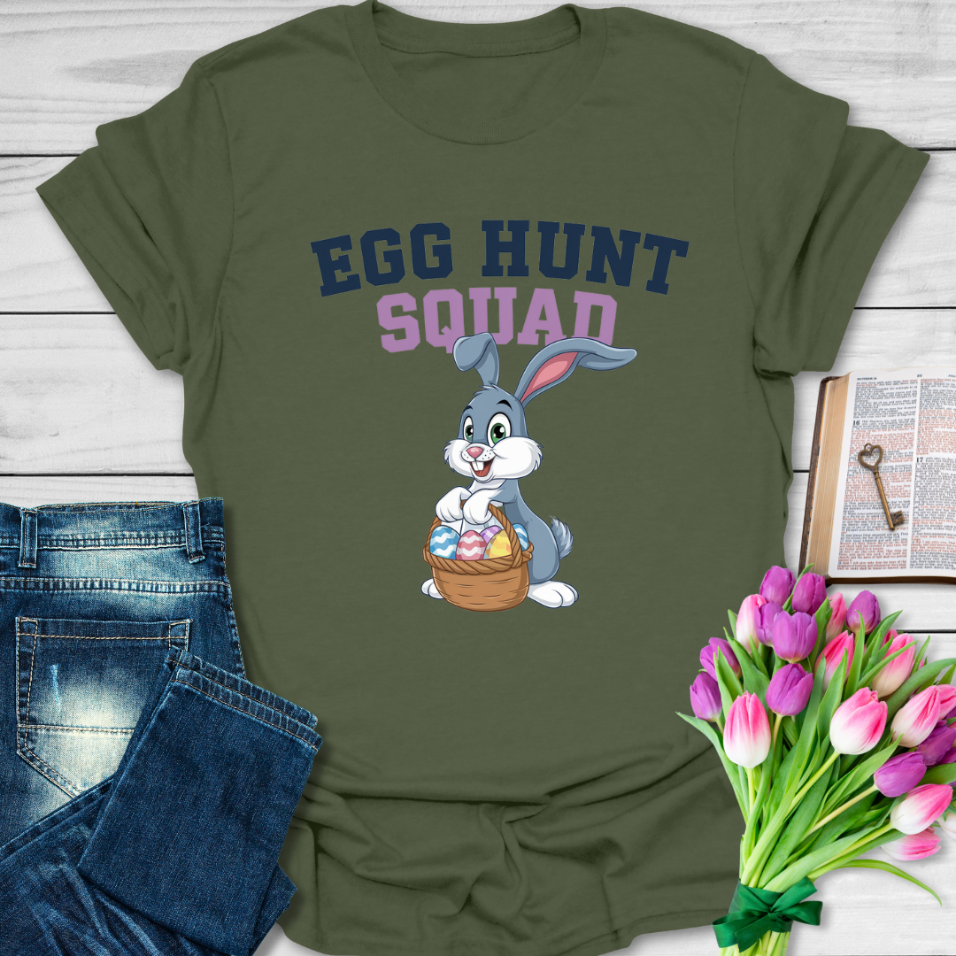 Bunny Egg Hunt Squad  T-Shirt