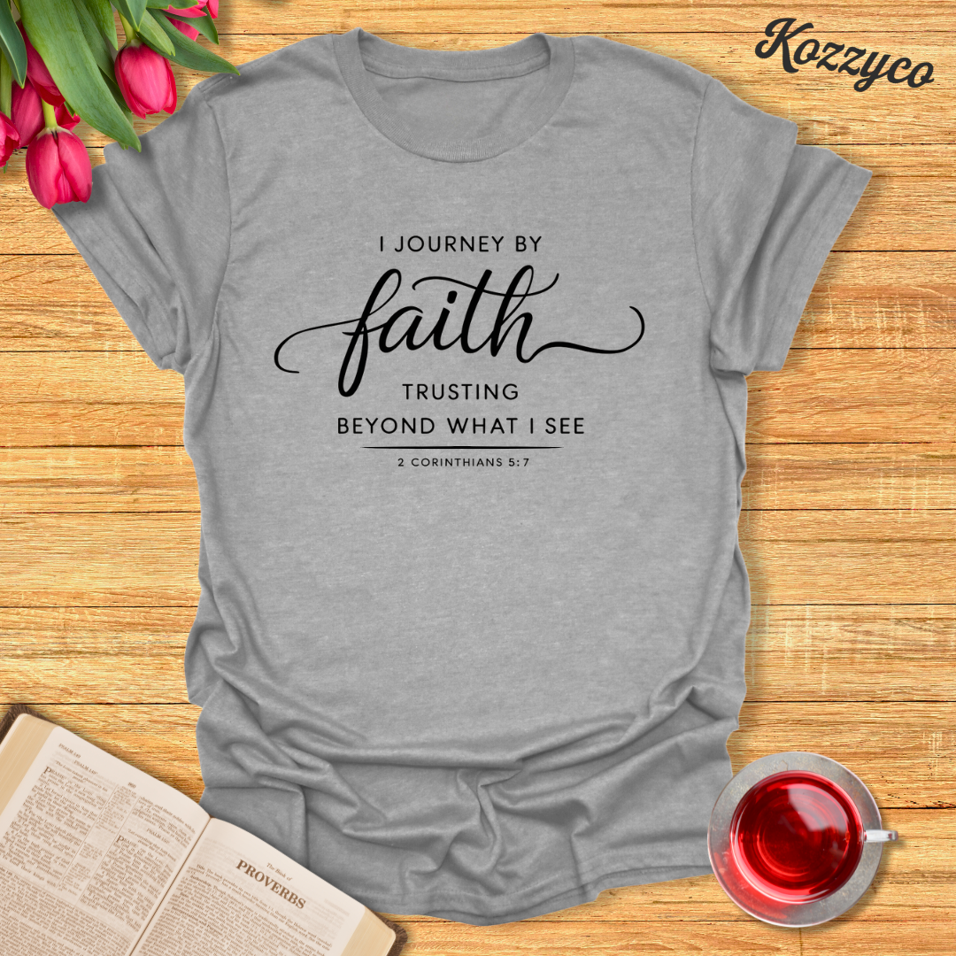 2 Corinthians 5:7 Faith T-shirt