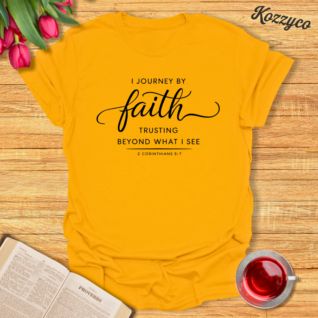 2 Corinthians 5:7 Faith T-shirt