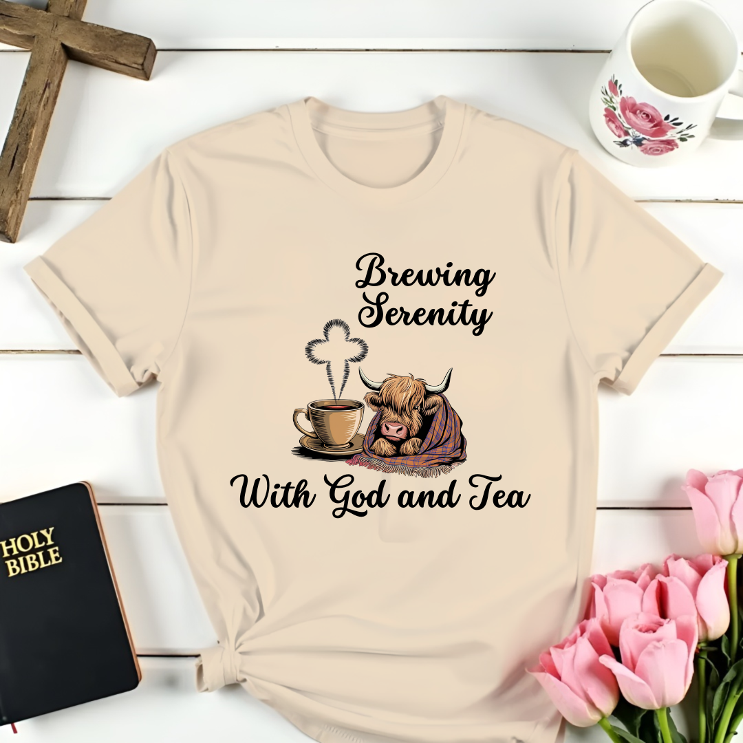 Serenity Highland Cow T-Shirt