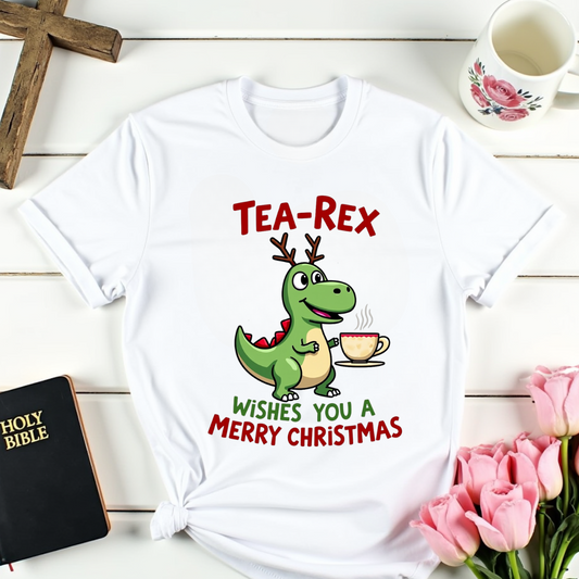 Tea- Rex Christmas T-Shirt