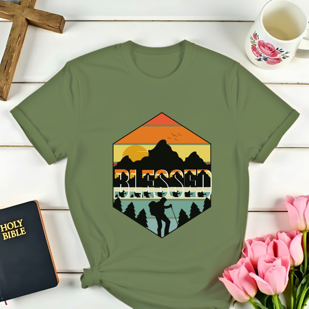 Retro Hiker Christian T-shirt