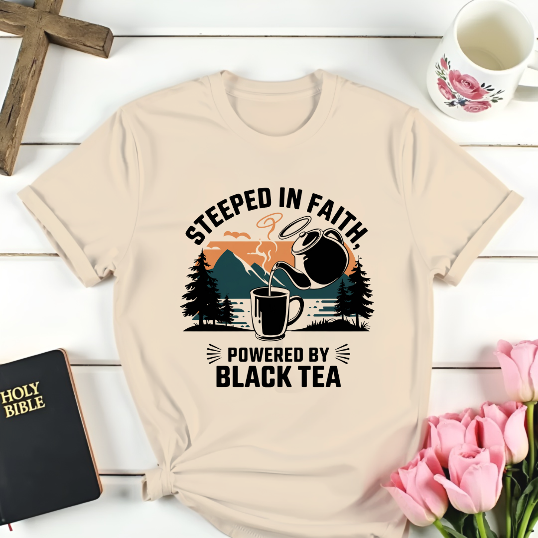 Philippians 4:13: Black Tea T-Shirt