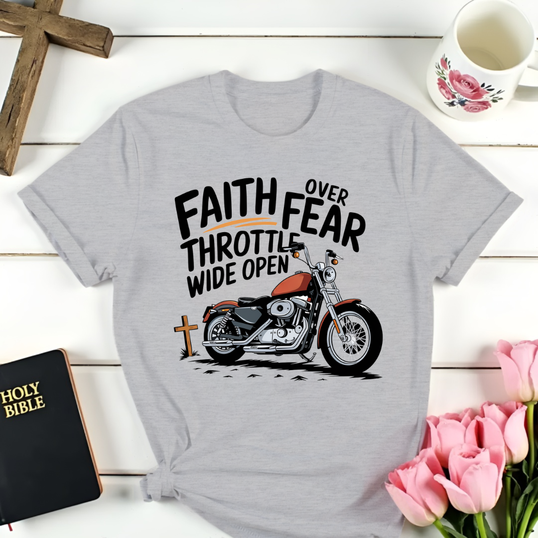 Faith Over Fear Biker T-Shirt