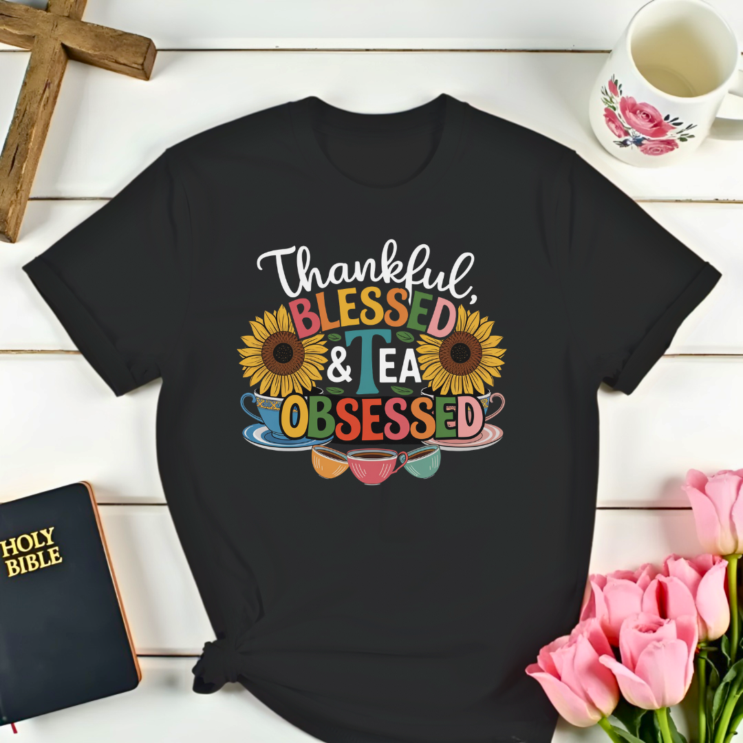 Thankful,Tea-cups T-Shirt