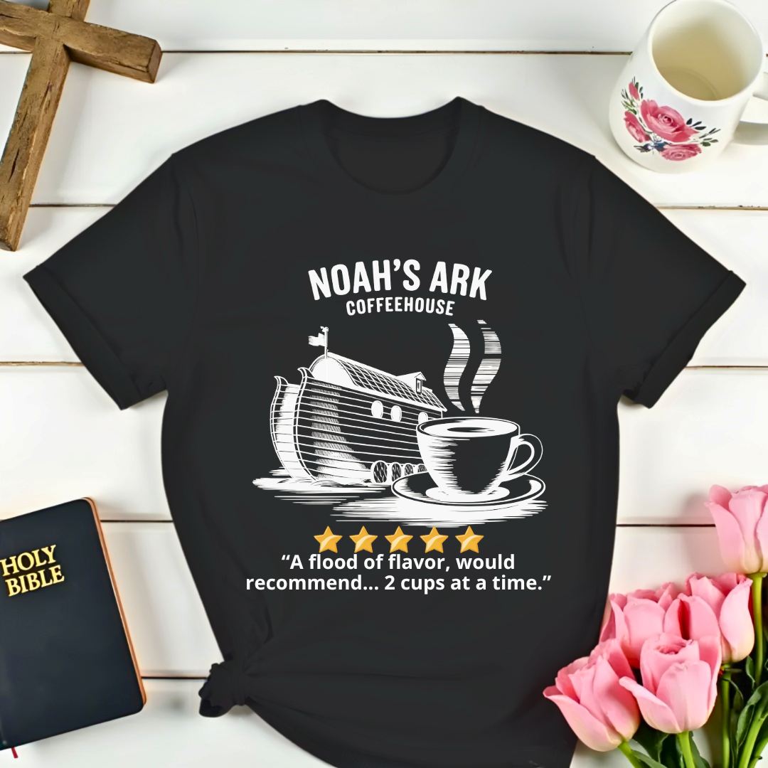 Noah's Ark CoffeeHouse Five Stars Review T-Shirt