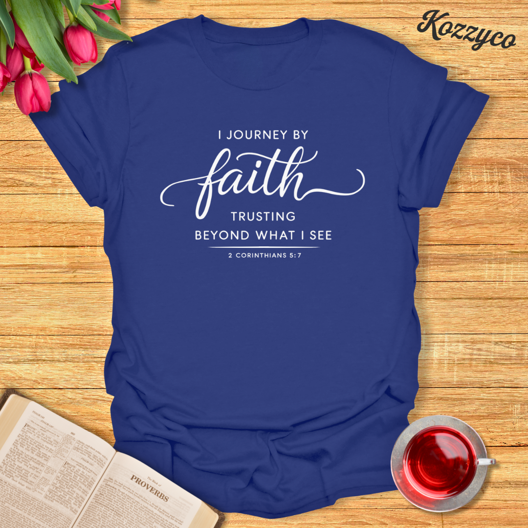 2 Corinthians 5:7 Faith T-shirt