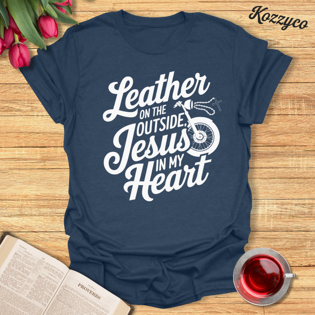 Jesus In My Heart Biker T-Shirt