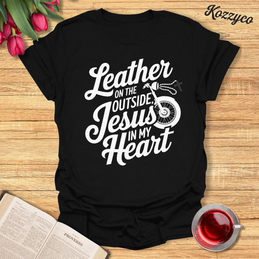 Jesus In My Heart Biker T-Shirt